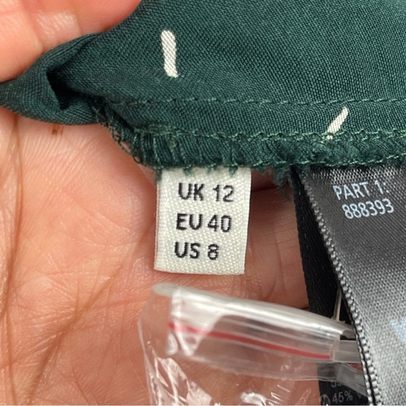 Whistles Sprinkle Print Green Long Sleeve Shirt Dress – Women’s Size 8 - Picture 14 of 14